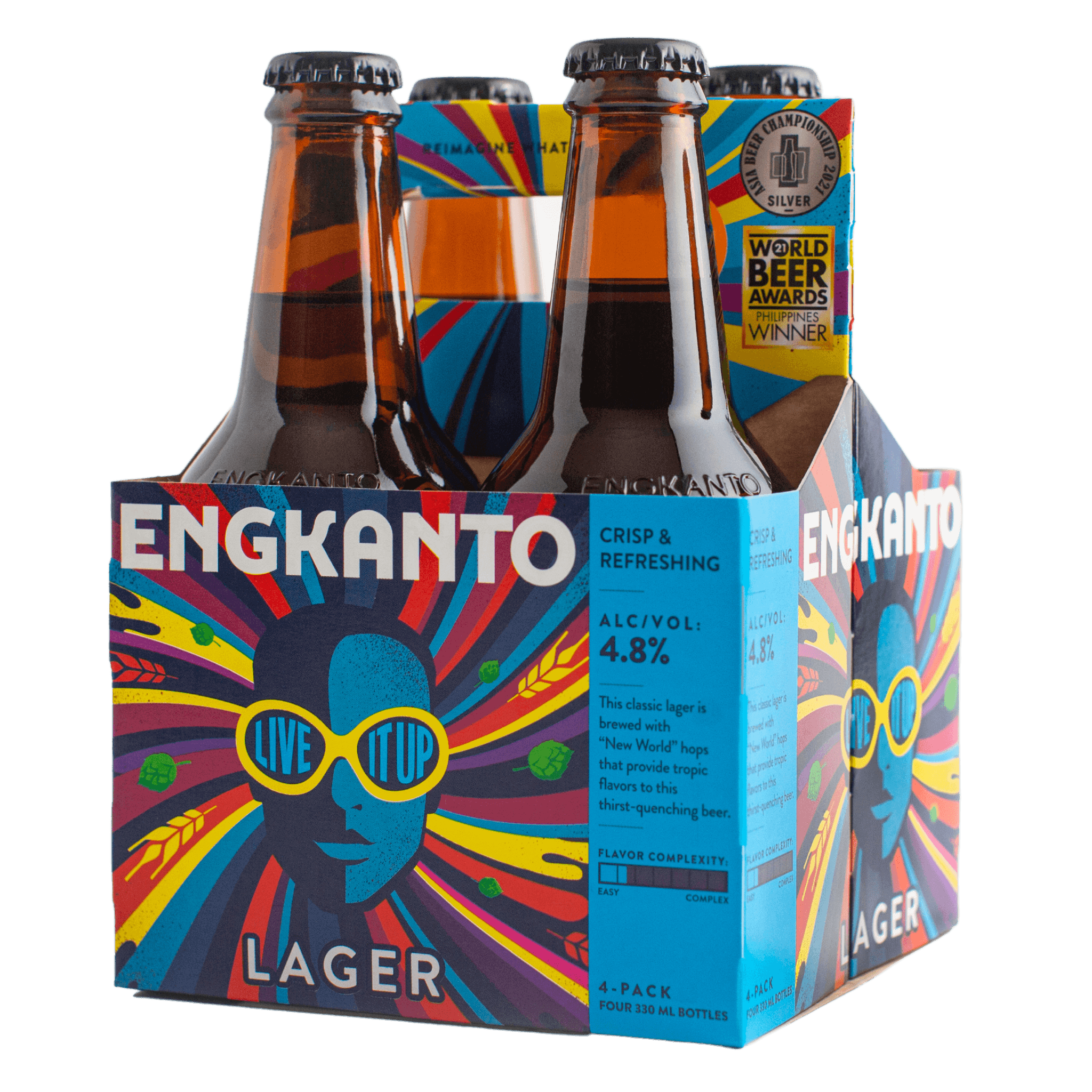 Engkanto Live It Up! Lager 330mL Bottle 4-Pack at ₱407.00