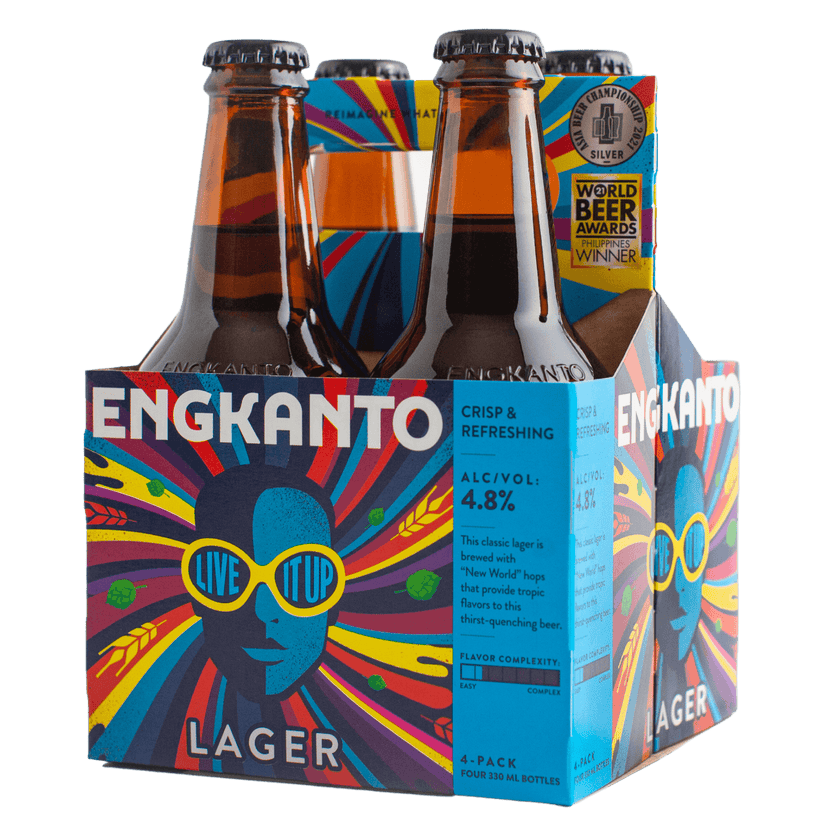 Engkanto Live It Up! Lager 330mL Bottle 4-Pack at ₱380.00 | Beer | Boozy.ph