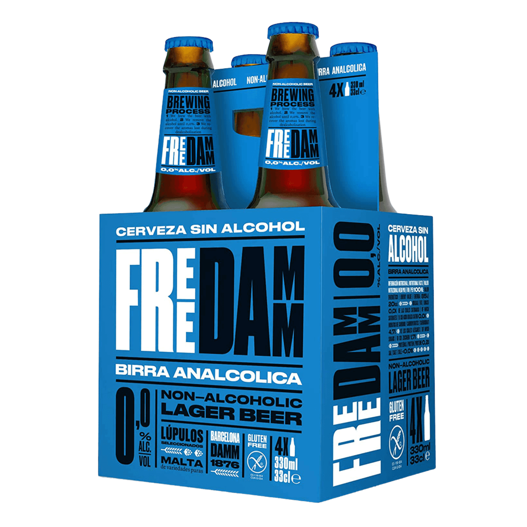 Freedamm Non-Alcoholic Beer 330ml Pack of 4 at ₱449.00