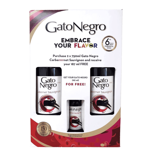 Gato Negro Cabernet Sauvignon 750ml Pack at ₱899.00