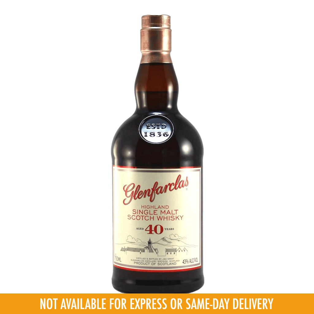 Glenfarclas 40yo Highland Single Malt Scotch Whisky 700ml at ₱57999.00 | Boozy.ph