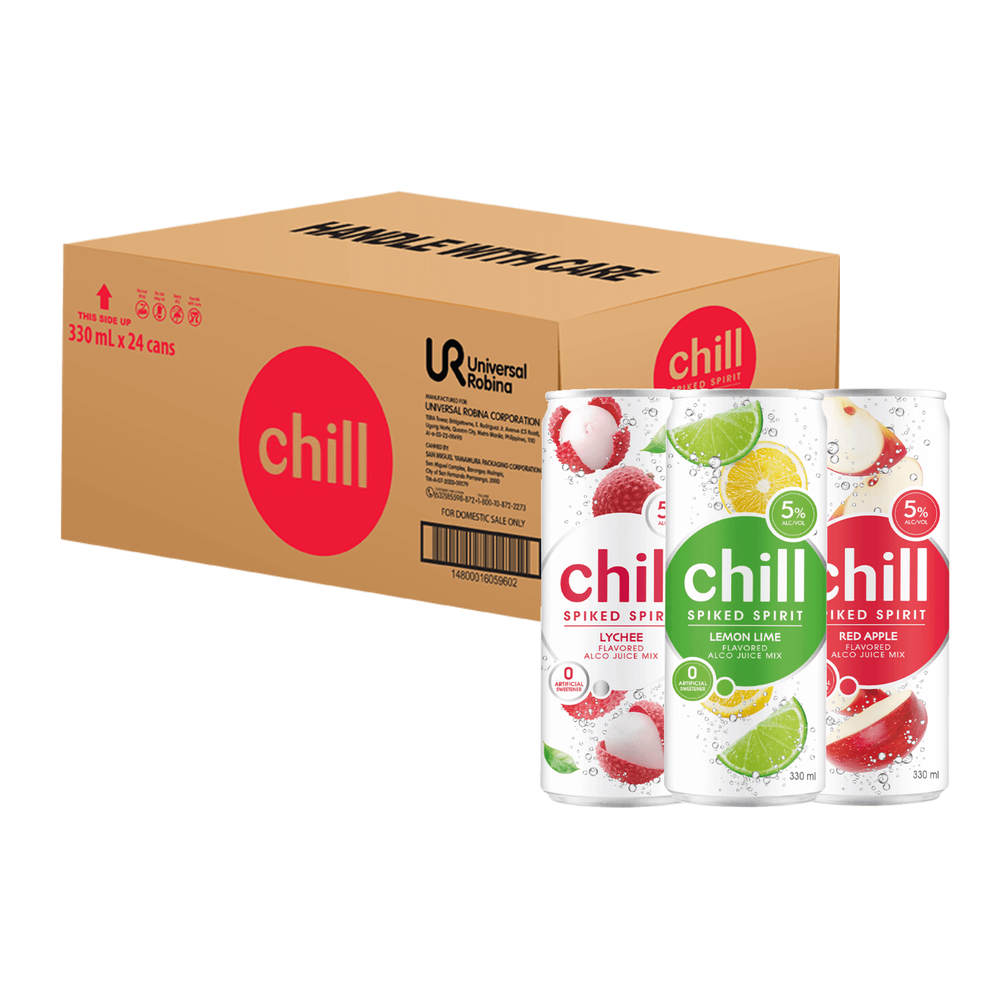 Chill Spiked Spirit 330ml Variety Case of 24 at ₱1560.00