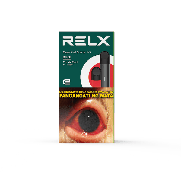 Relx Essential Starter Kit - Black - Fresh Red at ₱799.00
