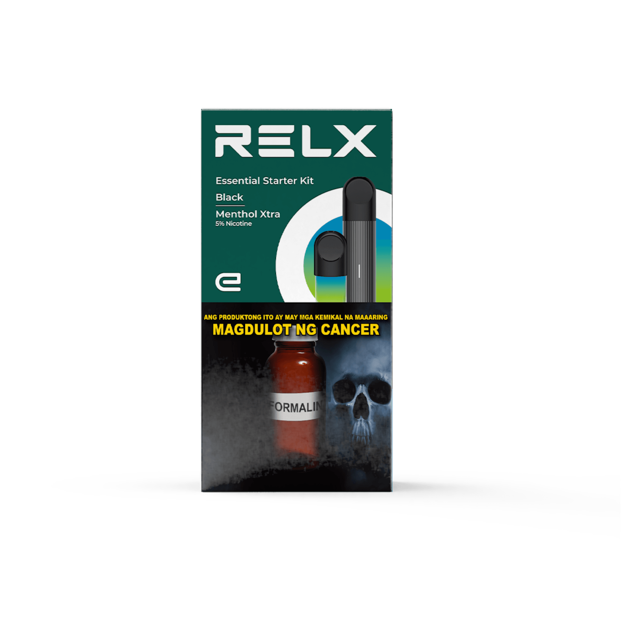 Relx Essential Starter Kit - Black - Menthol Xtra at ₱799.00