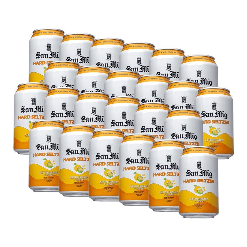 San Mig Hard Seltzer Citrus Mix 330ml Bundle of 24 at ₱1409.00 | RTD | Boozy.ph