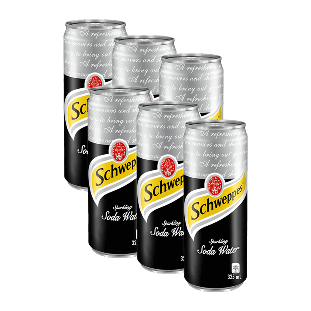 Schweppes Soda Water 325ml Bundle of 6 Boozy.ph