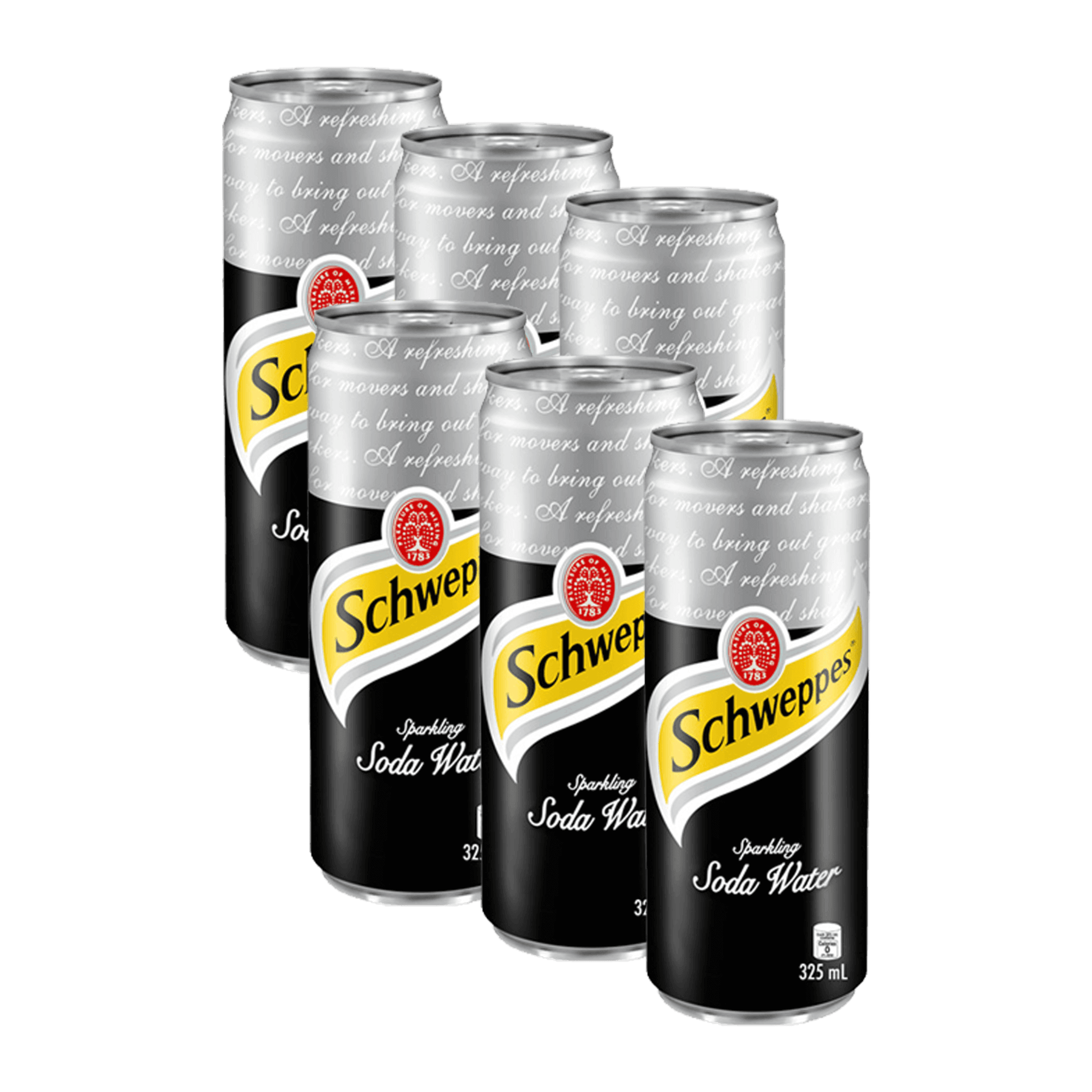 Schweppes Soda Water 325ml Bundle of 6 at ₱294.00