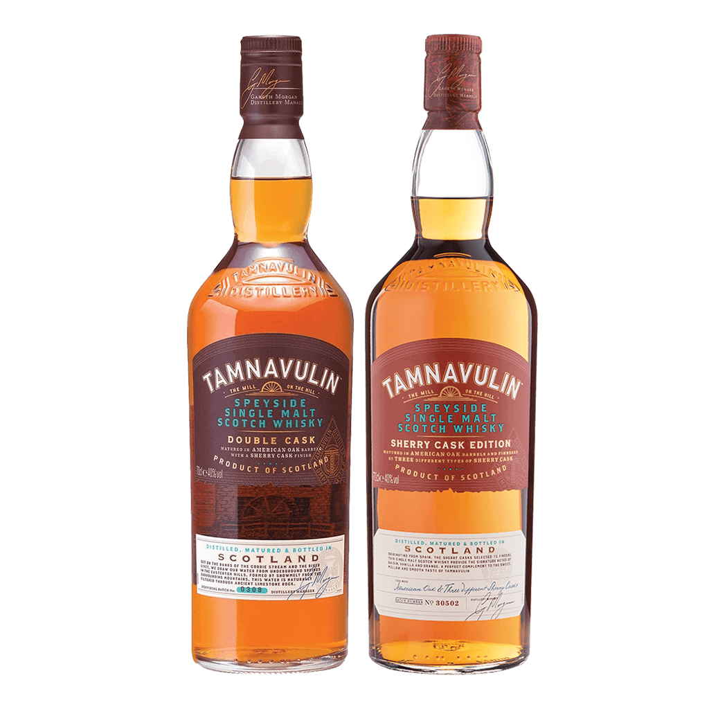 Tamnavulin Sherry Cask & Double Cask 700ml Bundle at ₱3623.50 | Boozy.ph