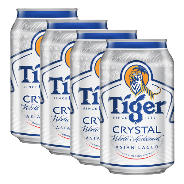 Tiger Crystal 330ml Can Bundle of 4 at ₱240.00
