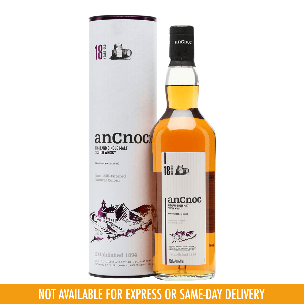 AnCnoc 18yo Highland Single Malt Scotch Whisky 700ml at ₱8449.00 | Boozy.ph