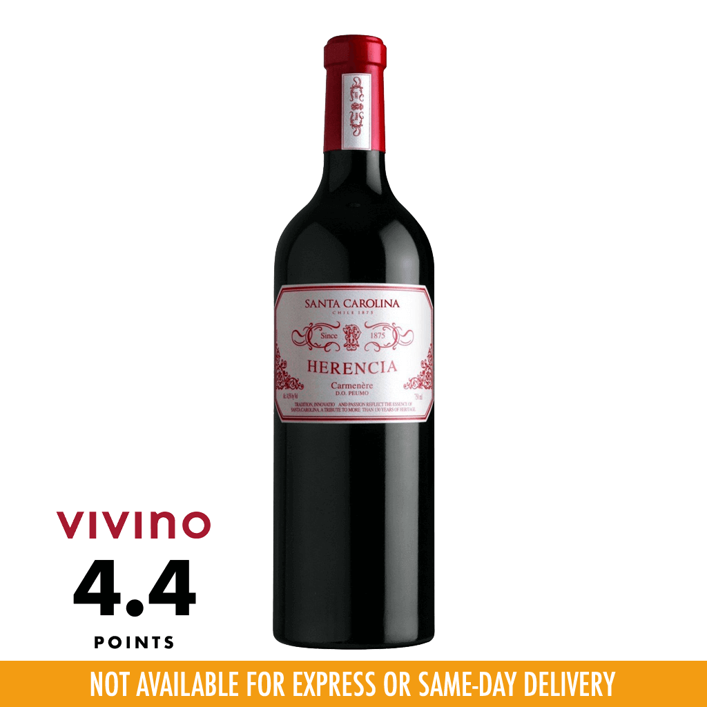 Santa Carolina Herencia Carmenere Chilean Red Wine 750ml at ₱5749.00 | Boozy.ph