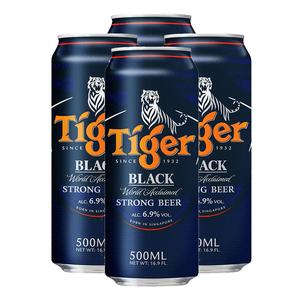 Tiger Black 500ml Bundle of 4 Cans at ₱320.00